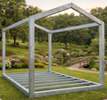 6m x 3m Apex Roof Galvanised Steel Frame Kit – High-Pitch Modular Building Frame
