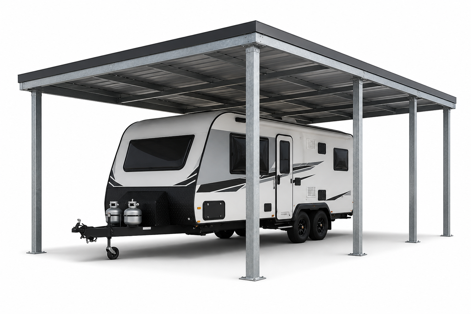 Car 4x4 Caravan & RV Truck Carport Kit | Heavy Duty Garage Cover Patio Steel Shelter